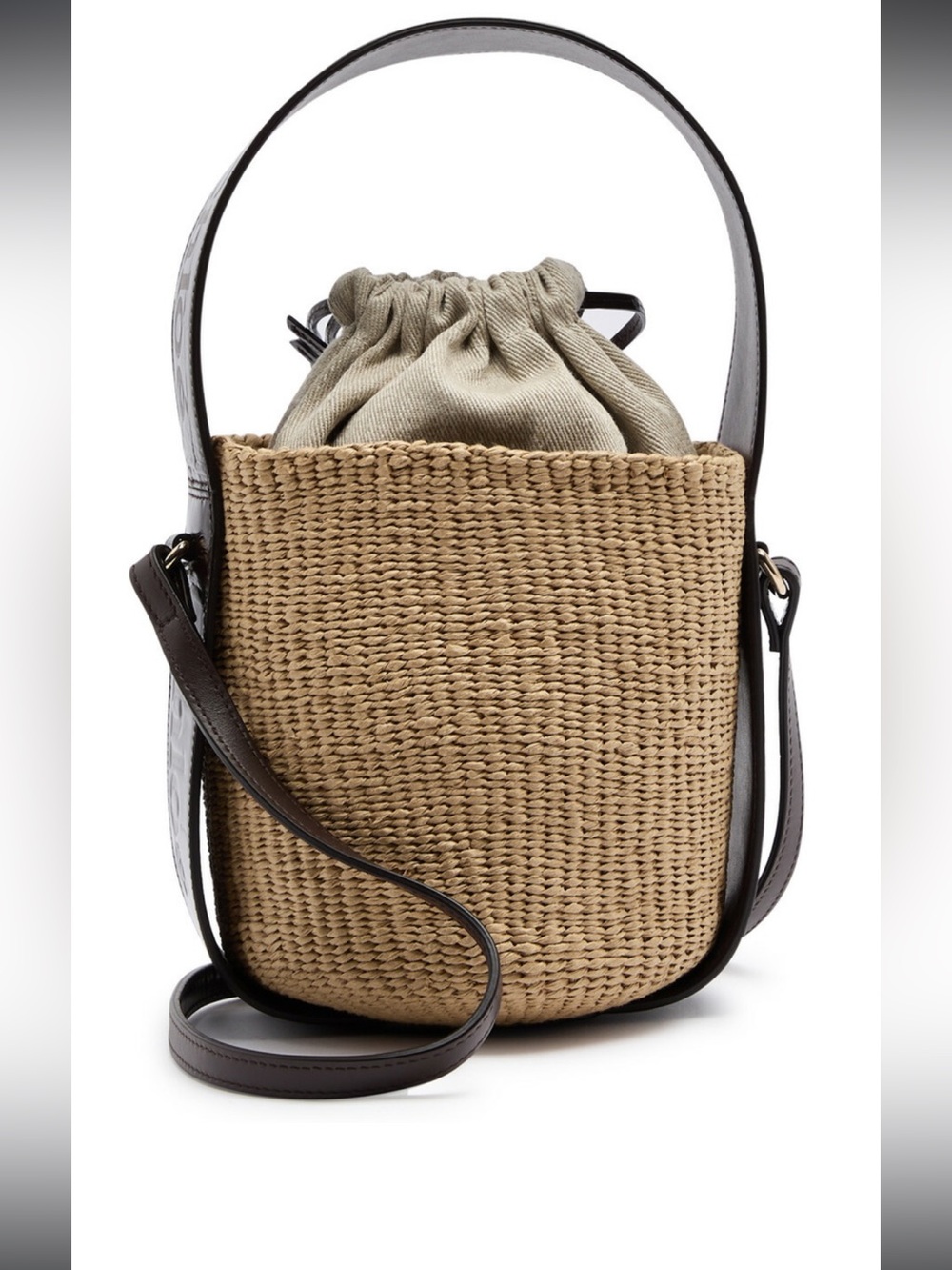 Chloé Woody woven raffia bucket bag